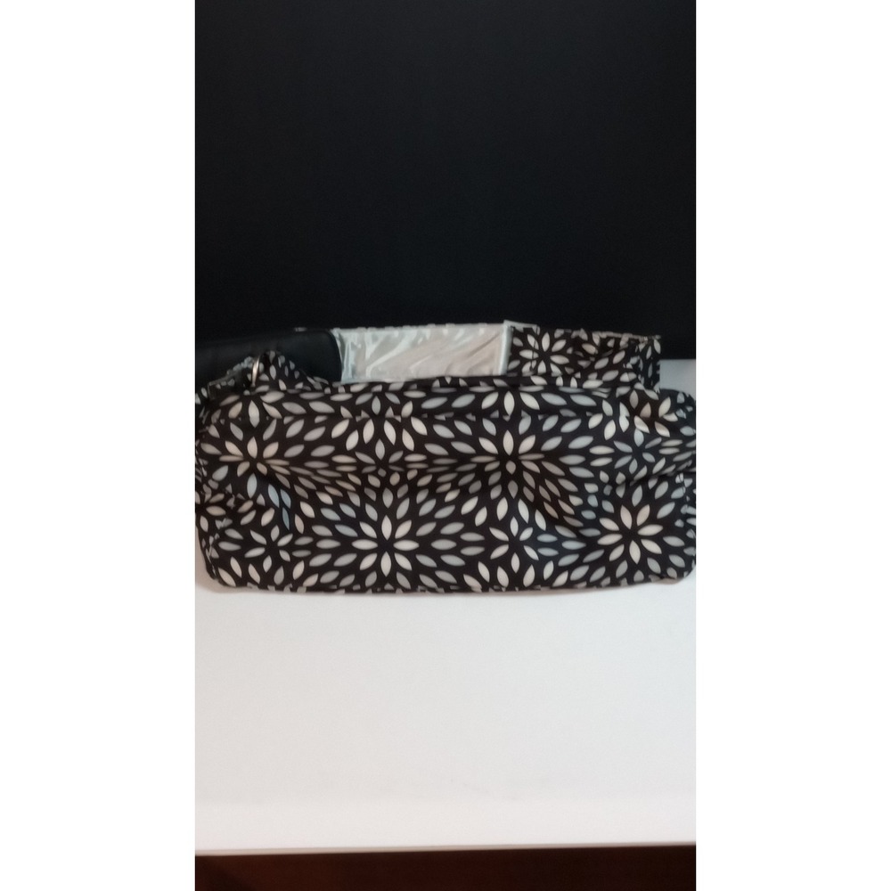JU JU BE  Be Prepared Diaper Bag – Black & White Floral Pattern w/ Changing pad - Picture 4 of 11